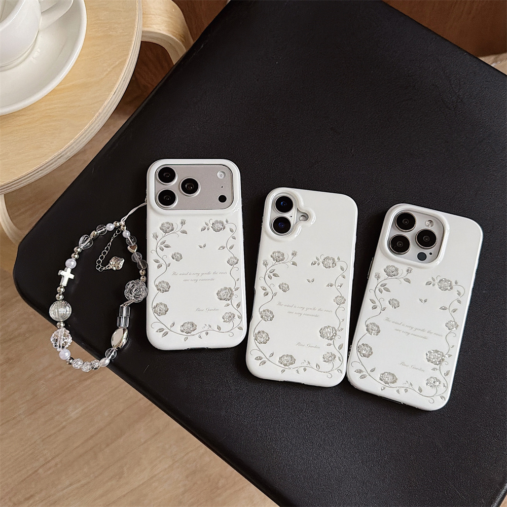 Vintage Floral Pattern Soft Case - Custodia per iPhone 17 16 15