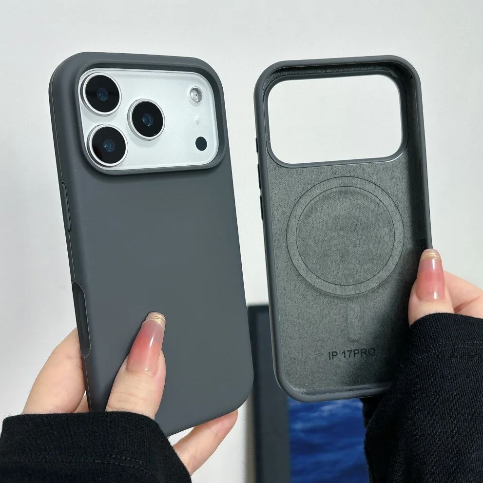Liquid Silicone Magnetic Phone Case - Custodia per iPhone in silicone liquido