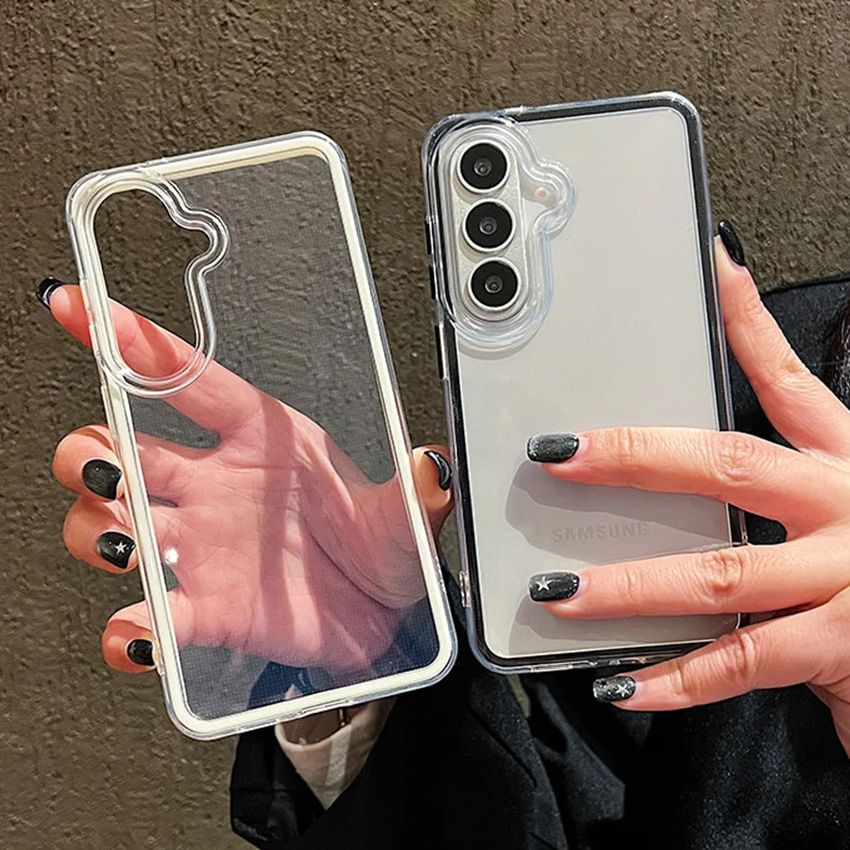 Clear Shockproof Bumper Case - Custodia di Lusso con Cornice Color