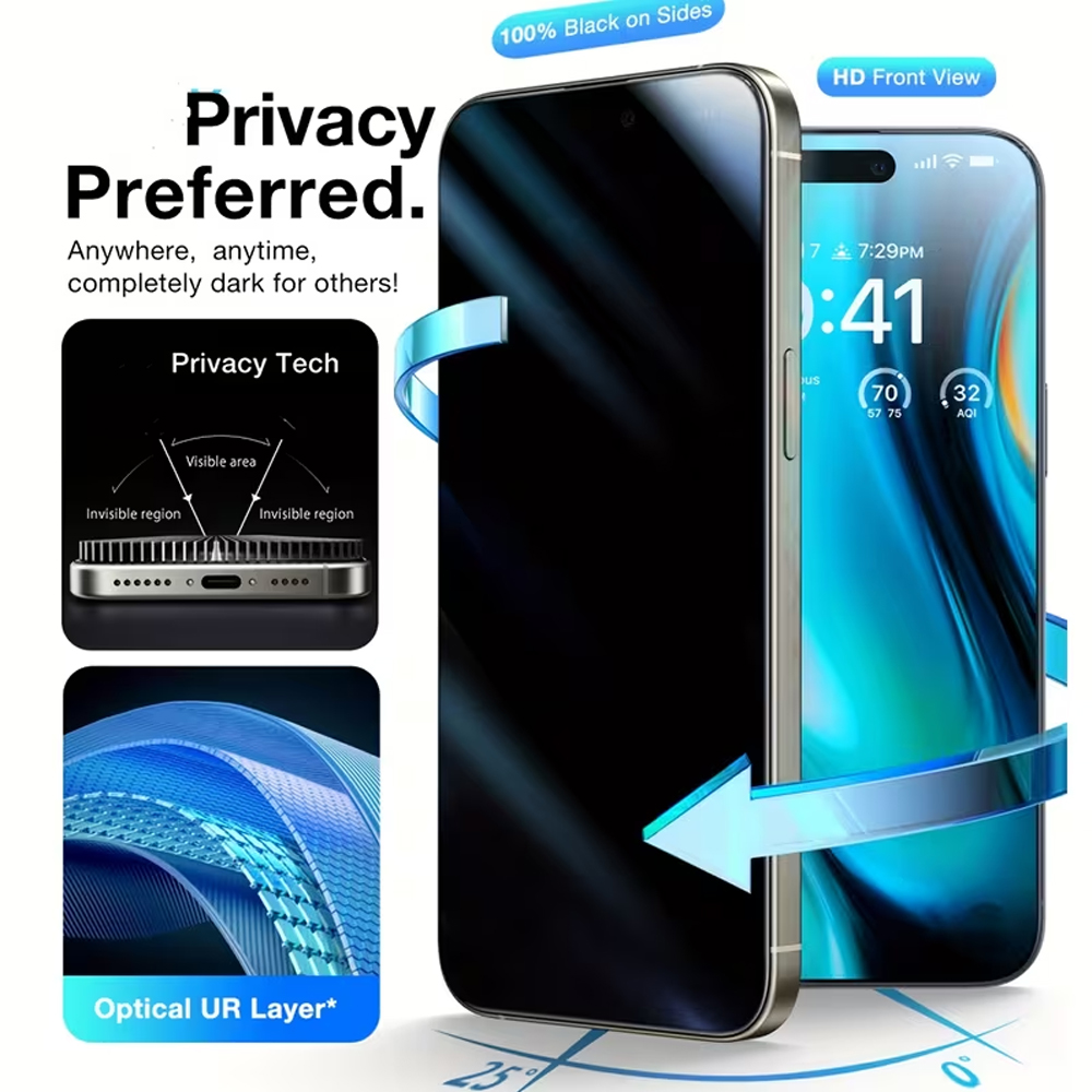 1-3 Pezzi di Vetro Temperato A - Anti Peek Privacy Tempered Glass recensione e prezzo