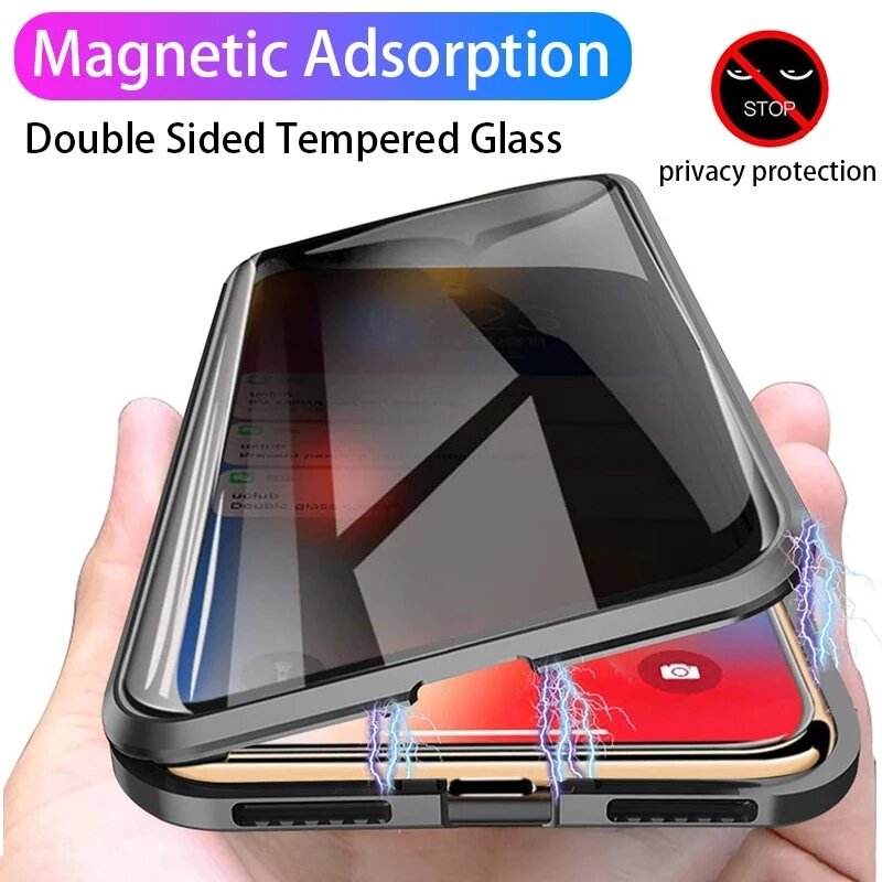 Per Huawei nova Y74 Y73 Y63 Y7 - Anti Spy Privacy Glass Case recensione e prezzo