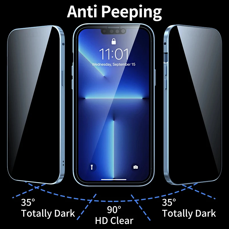 Custodia Magnetica in Metallo  - Anti Spy Privacy Glass Case recensione e prezzo