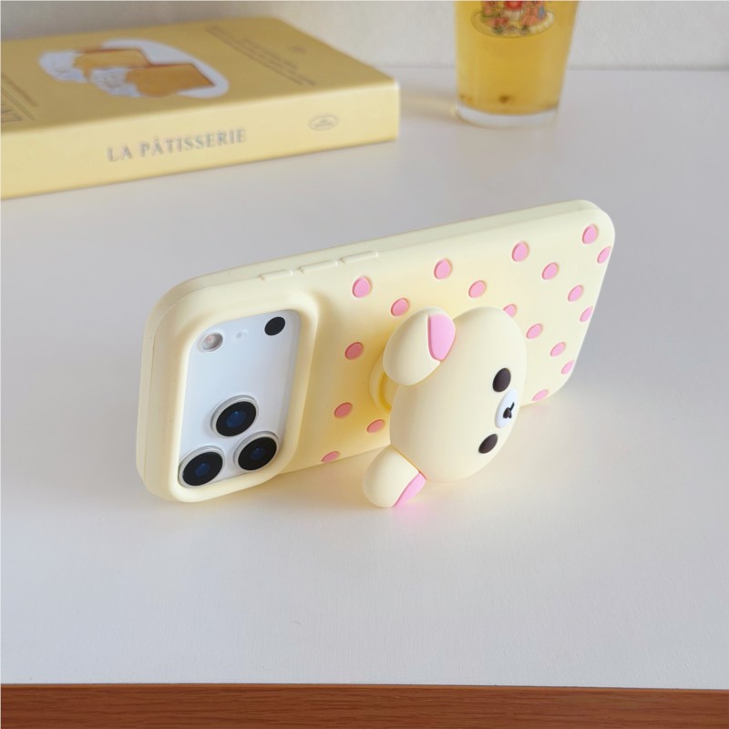 Custodia per telefono in silic - Cute Cartoon Wrist Strap Silicone Case recensione e prezzo