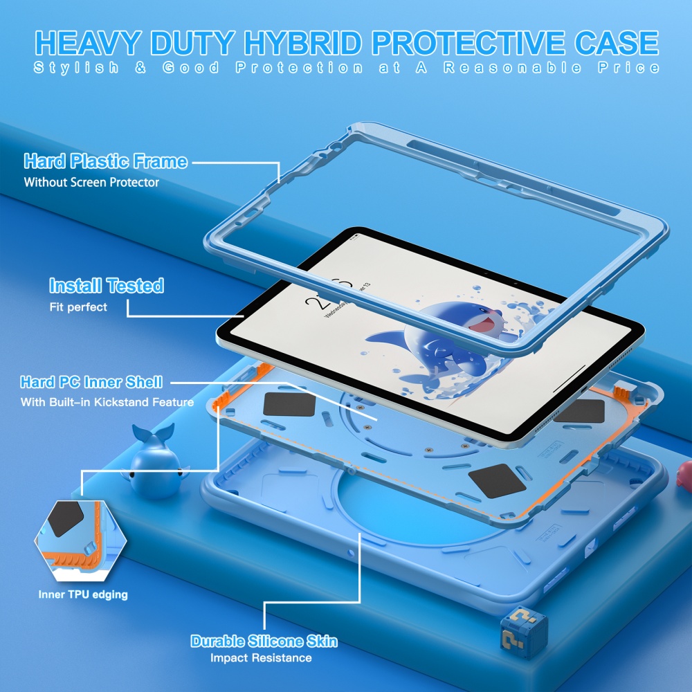 Custodia per iPad Mini A17Pro  - Cute Cartoon Wrist Strap Silicone Case recensione e prezzo