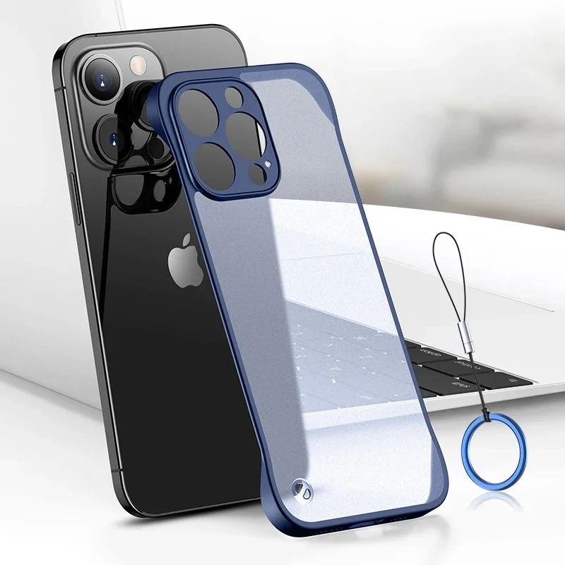Per Iphone 16 15 14 Pro Max Cu - Ultra Thin Frameless Phone Cover recensione e prezzo
